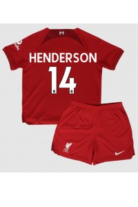 Liverpool Jordan Henderson #14 Babyklær Hjemme Fotballdrakt til barn 2022-23 Korte ermer (+ Korte bukser)